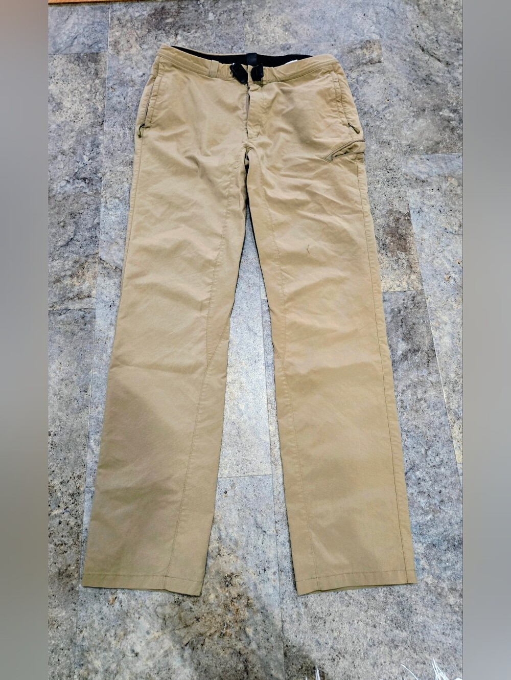 Men's Montbell Khaki Straight-Leg Active Pants